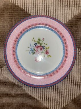 Katie Alice Country Cottage Garden Dinner Plate floral Roses~retired ~rare